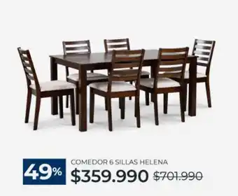Comedor 6 sillas helena