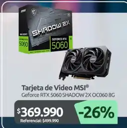 PC Factory Msi - tarjeta de video oferta