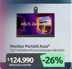 PC Factory Asus - monitor portátil oferta