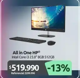 PC Factory Hp - all in one oferta