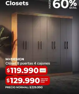 Easy Closet 8 puertas 4 cajones oferta
