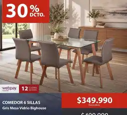 Mimbral Comedor 6 sillas oferta