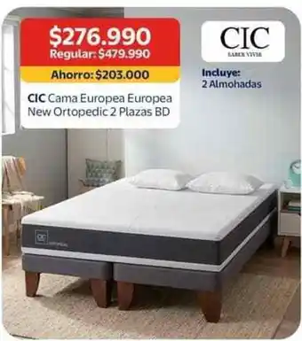 Cic - cama europea new ortopedic 2 plazas bd