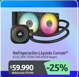 PC Factory Corsair - refrigeración liquida oferta