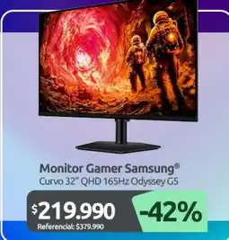 PC Factory Samsung - monitor gamer oferta