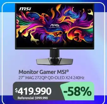 Msi - monitor gamer