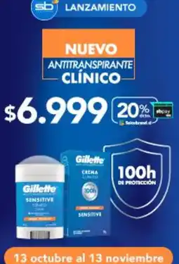 Salcobrand Gillette - nuevo antitranspirante oferta