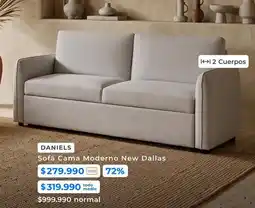 Paris Sofa cama moderno new dallas oferta