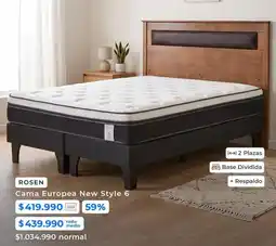 Paris Rosen - cama europea new style 6 oferta