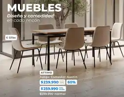 Paris Attimo - juego comedor austin oferta