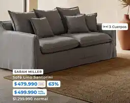 Paris Miller - sofa lino santorini oferta
