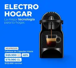 Paris Nespresso - cafetera de capsulas inissia oferta