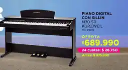 Audiomusica Piano digital con sillín m70 srl oferta