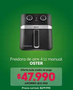 Tottus Oster - freidora de aire 4 lt manual oferta