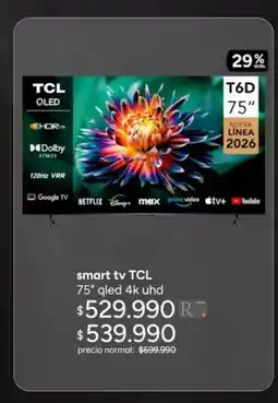 Ripley Tcl - smart tv 75'' aled 4k uhd oferta