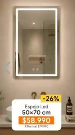 Stretto Espejo led 50x70 cm oferta