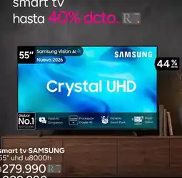 Ripley Samsung - smart tv 55 uhd u8000h oferta