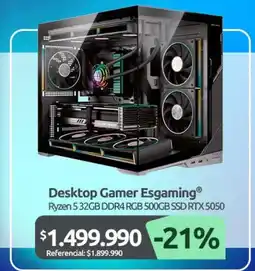 PC Factory Desktop gamer oferta