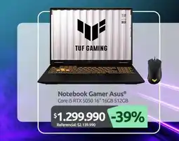 PC Factory Asus - notebook gamer oferta