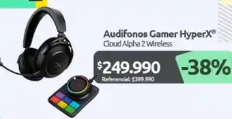 Audifonos gamer hyperx