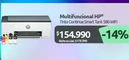 PC Factory Hp - multifuncional tinta continua smart tank 580 wifi oferta