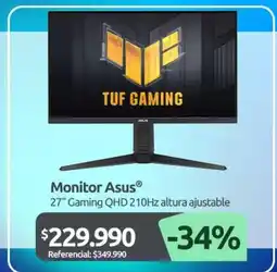 PC Factory Asus - monitor oferta