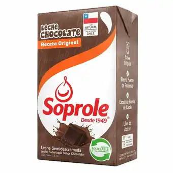 Unimarc Leche Soprole sabor chocolate receta original 1 L oferta