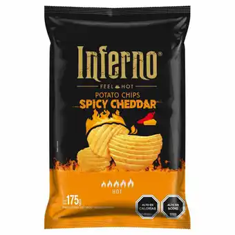 Unimarc Papas fritas Inferno spicy cheddar 175 g oferta
