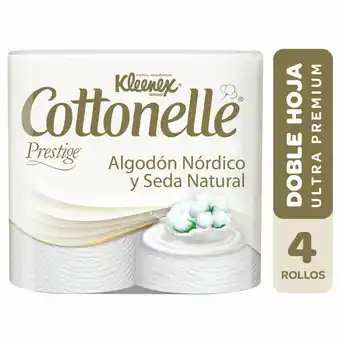 Unimarc Papel higiénico Cottonelle prestige 4 un (24 m) oferta