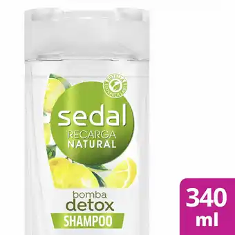 Unimarc Shampoo Sedal recarga natural bomba detox 340 ml oferta