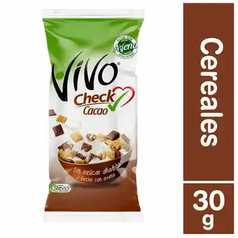 Unimarc Cereal Vivo shot check cacao 30 g oferta