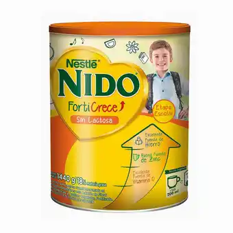 Unimarc Leche en polvo Nido forticrece sin lactosa tarro 1.4 Kg oferta