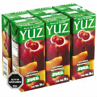 Unimarc Pack néctar Yuz durazno caja 6 un de 200 ml oferta