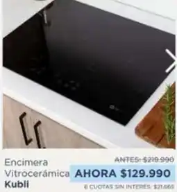 Kitchen Center Encimera vitrocerámica kubli oferta