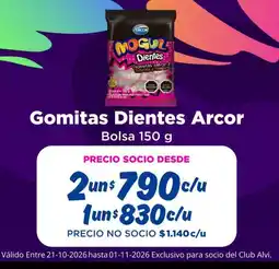 Alvi Arcor - gomitas dientes oferta
