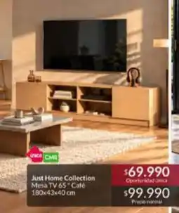 Constructor Sodimac Just home collection mesa tv 65 cafe oferta
