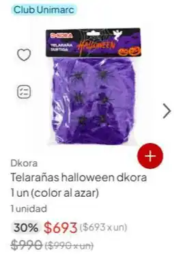Unimarc Club - telaranas halloween dkora oferta