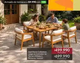 Constructor Sodimac Natura - just home collection juego de comedor de terraza blanco oferta