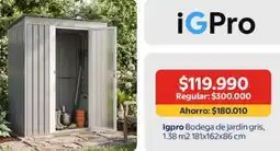 Lider Igpro bodgea de jardírin grís oferta