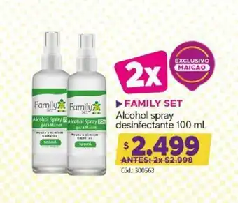 Maicao Family Set Alcohol Spray Desinfectante 100 ml oferta