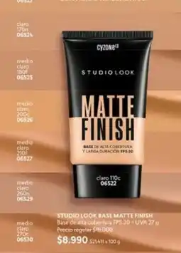 Cyzone Cyzone - studio look base matte finish oferta