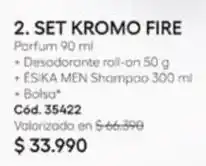 Ésika Set kromo fire parfum 90ml oferta