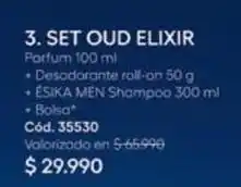 Ésika Set oud elixir oferta