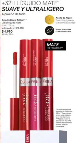Ésika Pop - liquido mate oferta