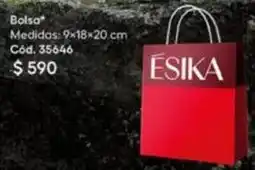 Ésika Bolsa* medidas: 9x18*20 cm còd. 35646 oferta