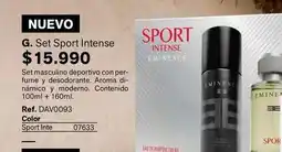 Leonisa Eminence - set masculino deportivo con per- fume y desodorante, aroma di oferta