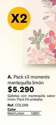Leonisa X3 moments mantequilla limón oferta