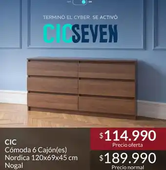 Cic - comoda 6 cajones