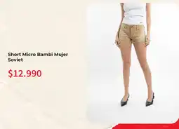 Abc Short Micro Bambi Mujer Soviet oferta