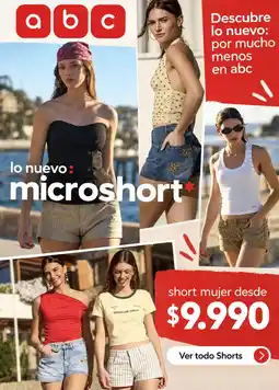 Abc short mujer oferta